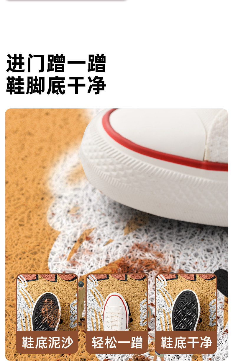 Retro cartoon kitten entrance door mat, dirt-resistant and easy to clean, non-slip home entrance mat, silk loop mat for the foyer