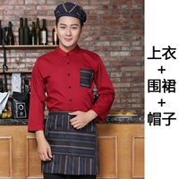 Красный лонгслив