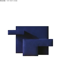 Промышленный стиль простой поручник диван-темно-синий