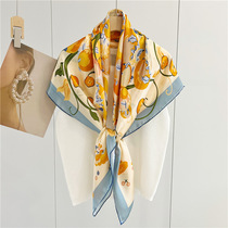 Hangzhou Silk Silk Scarf Female Spring Fall New Model Sun Fruit Sang Silk Scarf Multi-functional Large Shawl