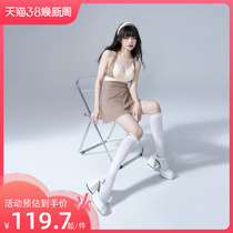 Breezeholiday Swimsuit Woman split hot spring bubble thin steel button to gather students advanced swimsuit