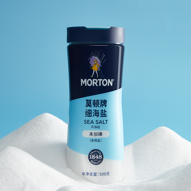 Morton Brand 500g Fine Sea Salt, Non-Iodized Sea Salt Morton Brand 500g Fine Sea Salt, Non-Iodized Sea Salt
