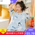 Pajama cô gái mùa hè mỏng ngắn tay sinh viên bông nhà quần áo công chúa gió ngọt ngào dễ thương cô gái hai mảnh bộ mùa hè. 