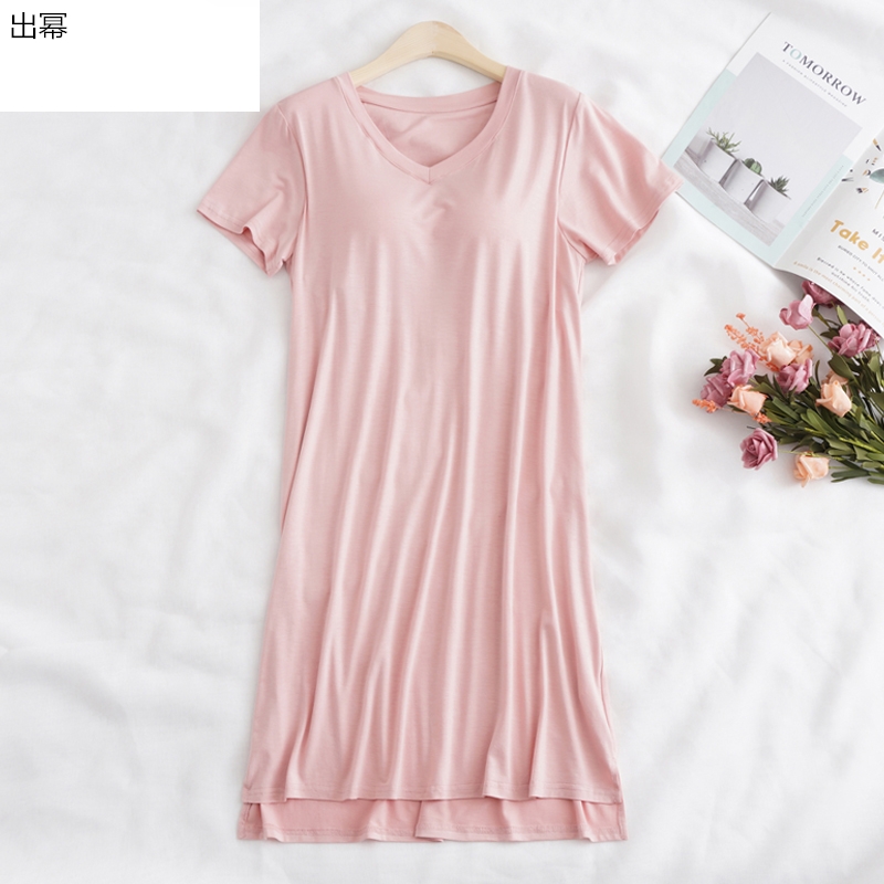 Womens mùa hè ngắn tay Mordale đồ ngủ với đồ ngủ ngực độn cảm thấy thoải mái loose-fitting lớn kích cỡ áo ngực miễn homewear.