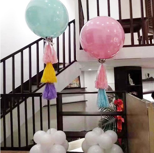 The new balloon metal telescopic pole Tito balloon false air floating tray wedding party decoration tools supplies