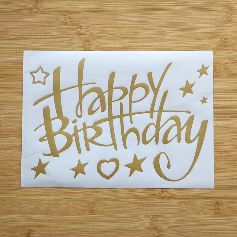 Balloon arrangement transfer sticker custom DIY 18 inch golden silver party arrangement