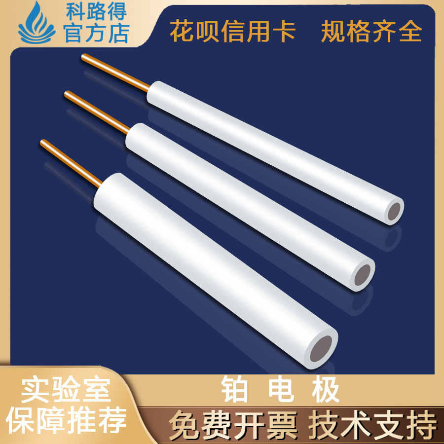 纯铂电极电化学分析铂片对比辅助PT铂金盘网铂丝电解池四氟圆盘银