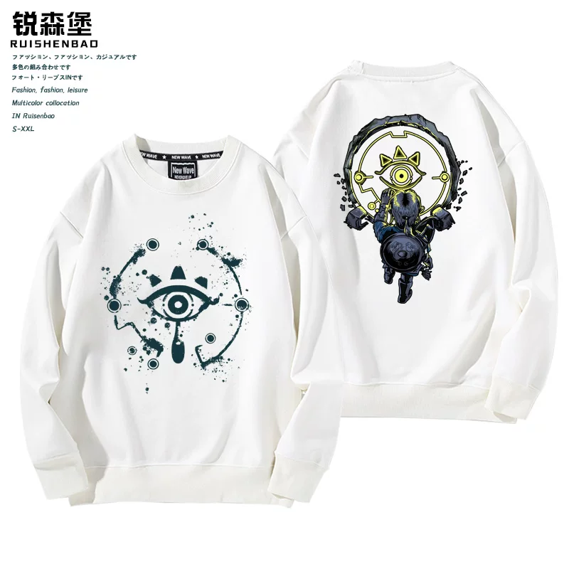 Флисовый свитшот, косплей, для подростков, oversize