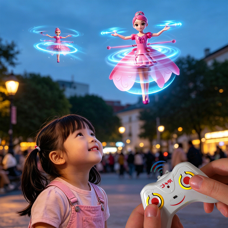 2026 New Model Airplane Toy for Girls, Finished Remote-Controlled Drone with Hand Sensor, Floating Fairy Flying Ball
