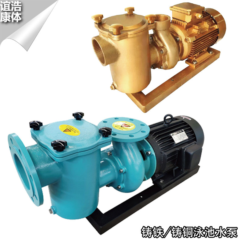 Swimming pool pump Cast iron pump Cast copper pump Pool circulating filter pump 5-15HP Swimming pool pump equipment Hair collection