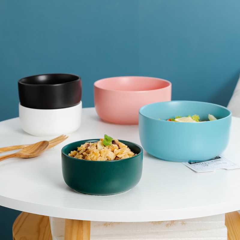 The Nordic idea ceramic salad bowl of soup bowl of dumb light of mercifully rainbow such as bowl with rice bowls fa hai pot tableware breakfast dishes
