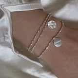 Ретро браслет, модное ожерелье с буквами, аксессуар, в корейском стиле, серебро 925 пробы, простой и элегантный дизайн