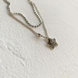 Ожерелье, цепочка до ключиц в стиле хип-хоп, серебро 925 пробы