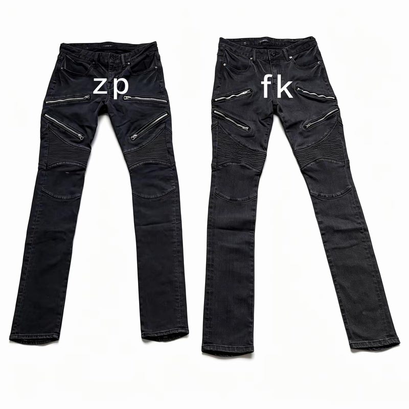 [in Stock] Muyu Original Lgb Visual Series Heavy Duty Four-Zipper Pleated Knee Pads Slim-Fit Jeans