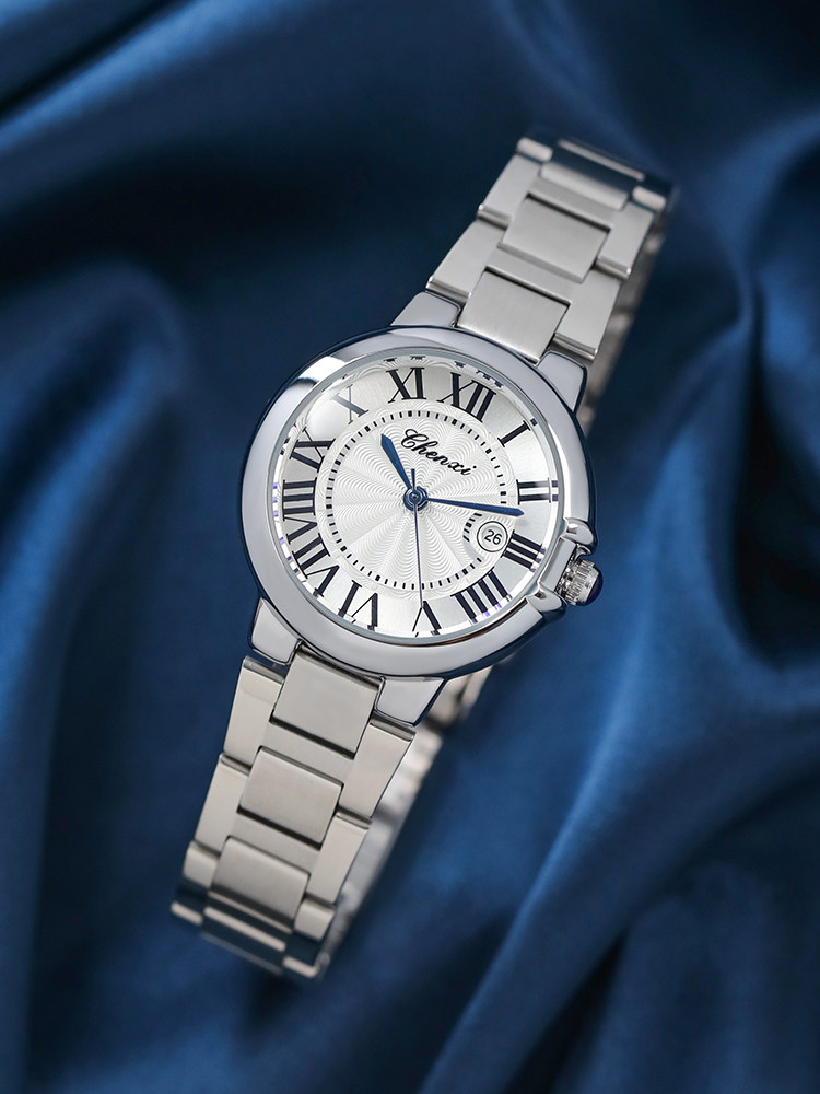 Relojes de pareja elegantes impermeables con números romanos_voghion.com