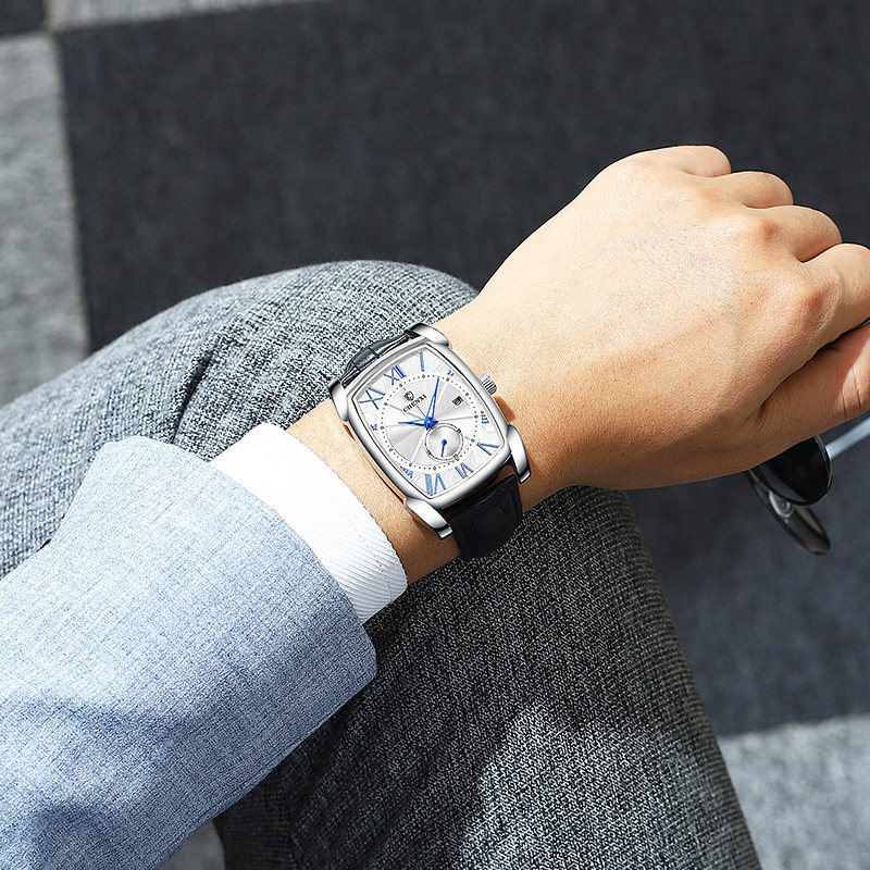 Watch-shaped Watch Waterproof Fashion Trend Men Business Leisure Quartz Men's Watch