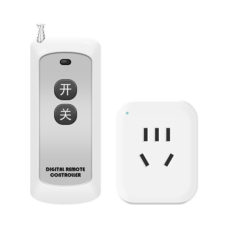 Remote Control Switch Smart Wireless Remote Control 220V Socket for Home Lighting and Water Pump Single-Channel Wall-Penetrating Power Strip