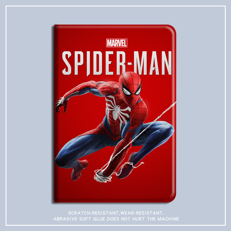 Suitable for 2023 New Models iPad 10 Protective Case Tablet 6Th Generation 5Th Generation 7Th Generation 8Th Generation Pro11 Marvel Air3 Apple Air5 Spider-Man Men's Model Mini6/5/4/1/2/3 Full-Cover Soft Case