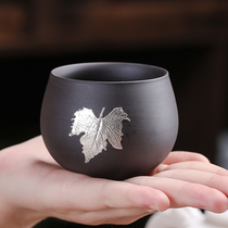 Natural raw ore purple sand Cup handmade tin cup Pu er master cup raw mine Zhumud single Cup Luo Han Cup