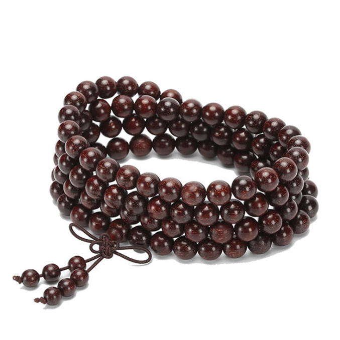 Li Dongshui's selection of old materials with gold star lobular red sandalwood bracelets bracelets for men and women red sandalwood rosary beads