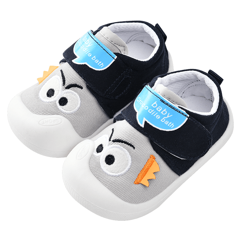 学步鞋男宝宝棉鞋0-1-3岁2婴幼儿女童秋冬季软底防滑加绒加厚鞋子
