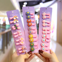 Children hairclip female Princess headdress BBB clip card duck bill clip child child child baby hair card banger clip baby hair accessories