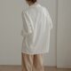 Spring Satin Niche Loose Drape Versatile Temperament Chic Long Sleeve Shirt Workplace Public Institution Civil Servants