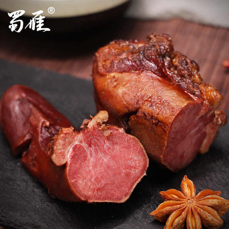 Shu Goose Smoke Smoked Pork Tongue 500g Sichuan Zhengzong Meat Farmhouse Homemade Specialty Rai Pig Stomy Pork Ligi Whole Strip