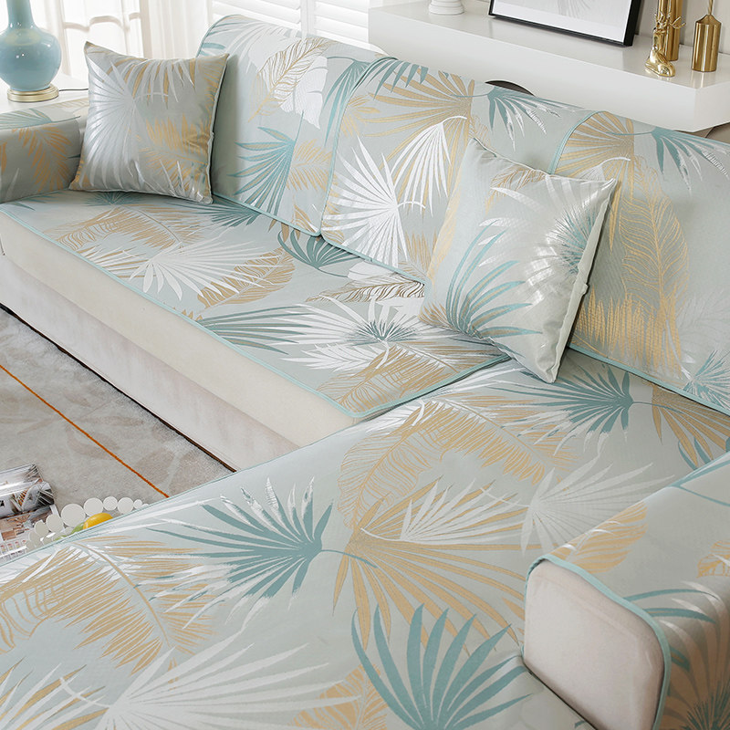 Summer ice filament sofa mat anti-slip cool mat cushion cushion summer style four seasons of general leather sofa cover