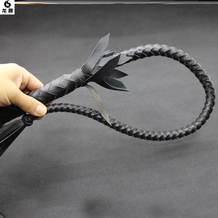 Horse Whip Full Bull Leather Bull Leather Whip Horse Whip Short Lashes Filming Show Props Dog Video Performance Training Dog Handle Flow Su