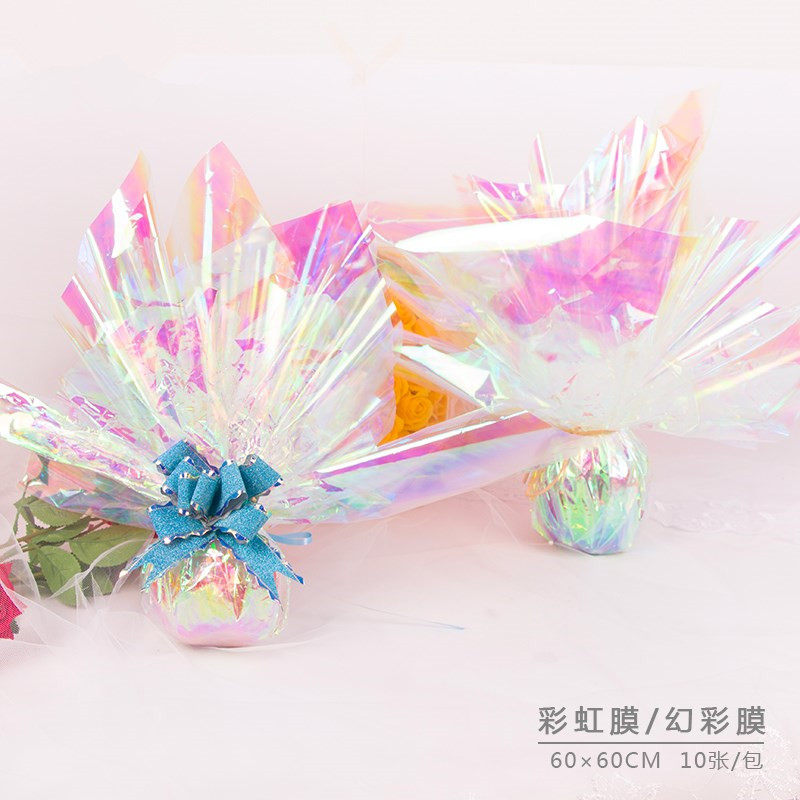 Laser color photocopy paper Candy Bag Apple's wrapping paper Glass paper Megha Beauty Christmas Bag Christmas Pot net red