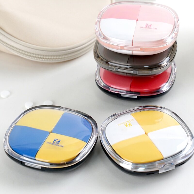 Small medicine box sealed portable moisture-proof sub-packaging small mini carry-on medicine pills pills medicine storage box