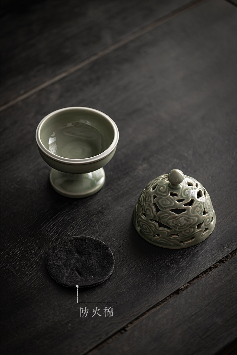 觀云復古中式浮雕香爐香道用具入門套裝純銅香篆打篆沉檀香塔香爐|茶道