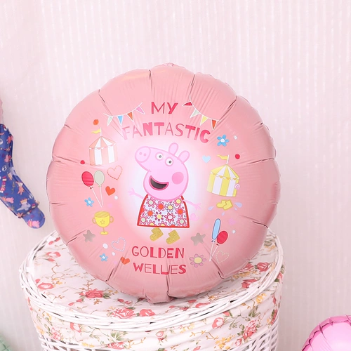 Воздушный шар со свинкой Пеппой, кубок чемпиона, трофей, розовый поросенок, украшение на день рождения, свадебный макет, воздушный шар из фольги