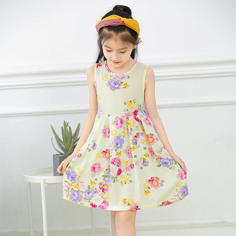 7 nhà skirtth bộ đồ ngủ mỏng lụa 3 bông 86 cô gái nhỏ 9 trẻ em 10 mùa hè pajama symmy váy ngủ 1112 trẻ em 5 tuổi 5 cô gái.