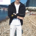 . 嗮 quần áo đặt kem chống nắng chàng trai áo khoác Hàn Quốc phiên bản của thở thiếu niên đẹp trai cá tính 20 giả trời đất màu ánh sáng mỏng. 