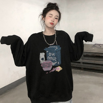 Sweater womens 2021 new loose bf lazy style design niche chic early autumn thin top ins trend