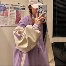 Vintage American high street baseball jacket womens 2021 new early autumn loose Korean version ins casual jacket