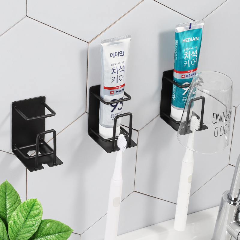 Toothbrush Shelf Wall-mounted Free perforated children's mouthwash cup dental cup suit 304 stainless steel electric toothbrush holder