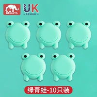 Cartoon Anti -Collision Door Post [10 зеленых лягушек]
