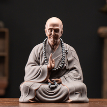 Shou Tao Man Hongyi Master Buddha Statue Ceramics Chinese Home Office Living Room Zen Crafts