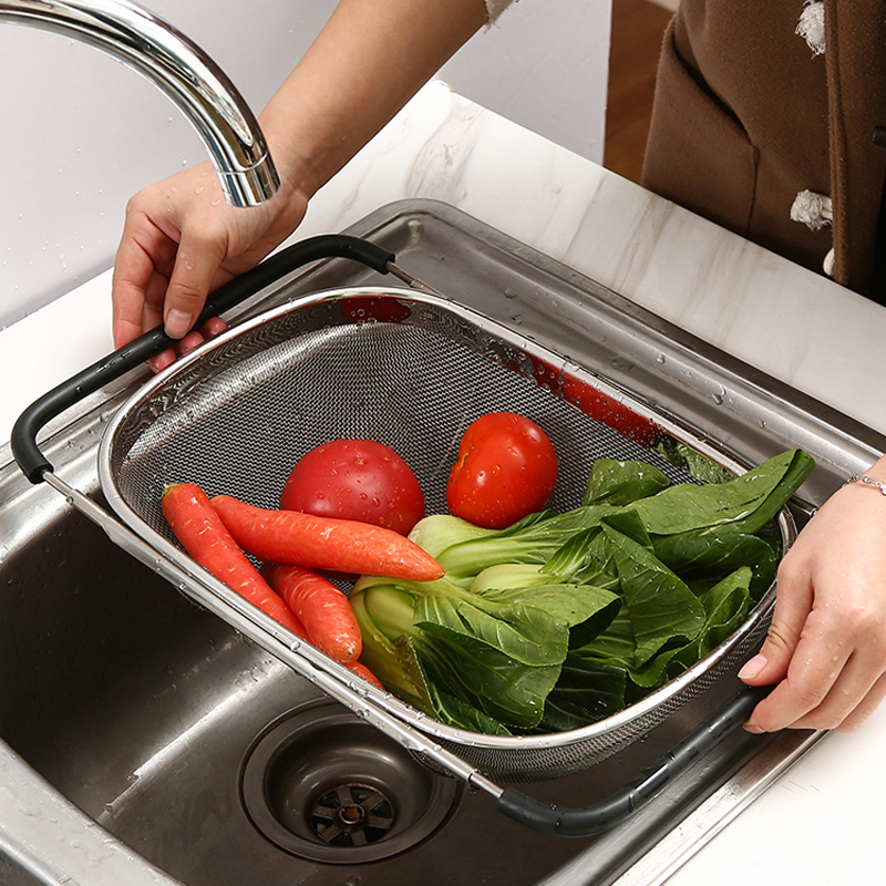 Reduced asphalt basket kitchen sink asphalt frame stainless steel wash basket pool tableware dish collection frame