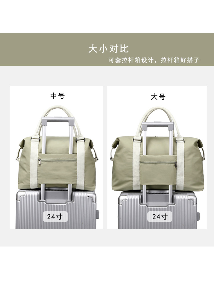 Travel Bag for Women, Large Capacity, Lightweight Portable Luggage Bag, Short-Distance Business Trip Boarding Bag, Travel and Maternity Storage Travel Bag