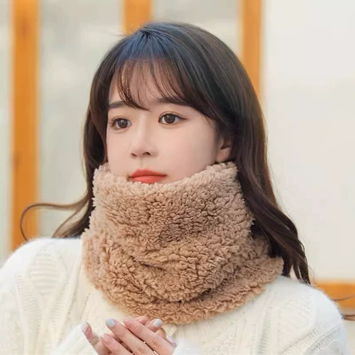 Зимний шарф, демисезонный универсальный ветрозащитный шарф-платок, в корейском стиле, с защитой шеи