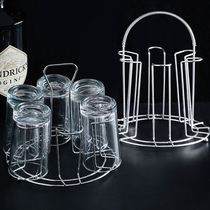 Tray glass cup rack drain rack creative cup holder water cup holder household upside down cup storage rack