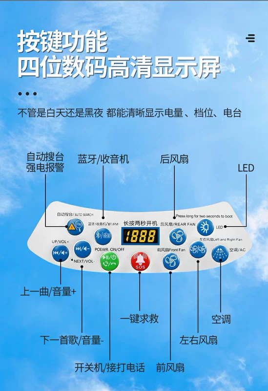 Mũ bảo hiểm có quạt kép điều hòa không khí làm lạnh bằng năng lượng mặt trời có đèn chống nắng và che nắng cho nam giới vào mùa hè