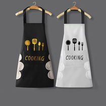Apron Womens Home Kitchen Cover Summer 2024 New Internet Celebrity Catering Special Waterproof and Oil-proof Mens Work Clothes