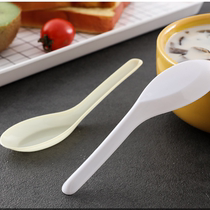 Disposable spoon wholesale plastic rice spoon packaged takeaway fast food spoon ice powder spoon spoon