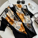 Демисезонный шарф, модный шейный платок, носовой платок, в западном стиле