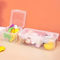 Transparent storage box for household clothes and toys storage basket snack book organizing storage box large capacity plastic box